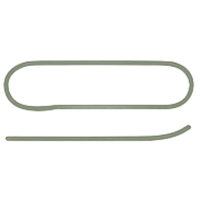 Metal spring on a white background