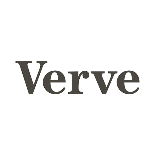 Crescent Nest sonic toothbrush featured in The word 'Verve' in a bold, black font on a white background