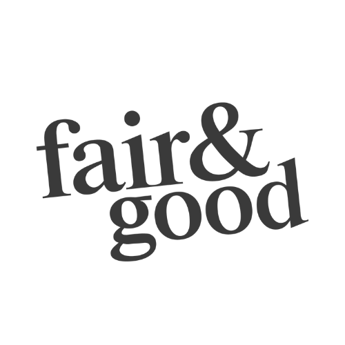 Crescent Nest sonic toothbrush featured in Black text 'fair & good' on a white background