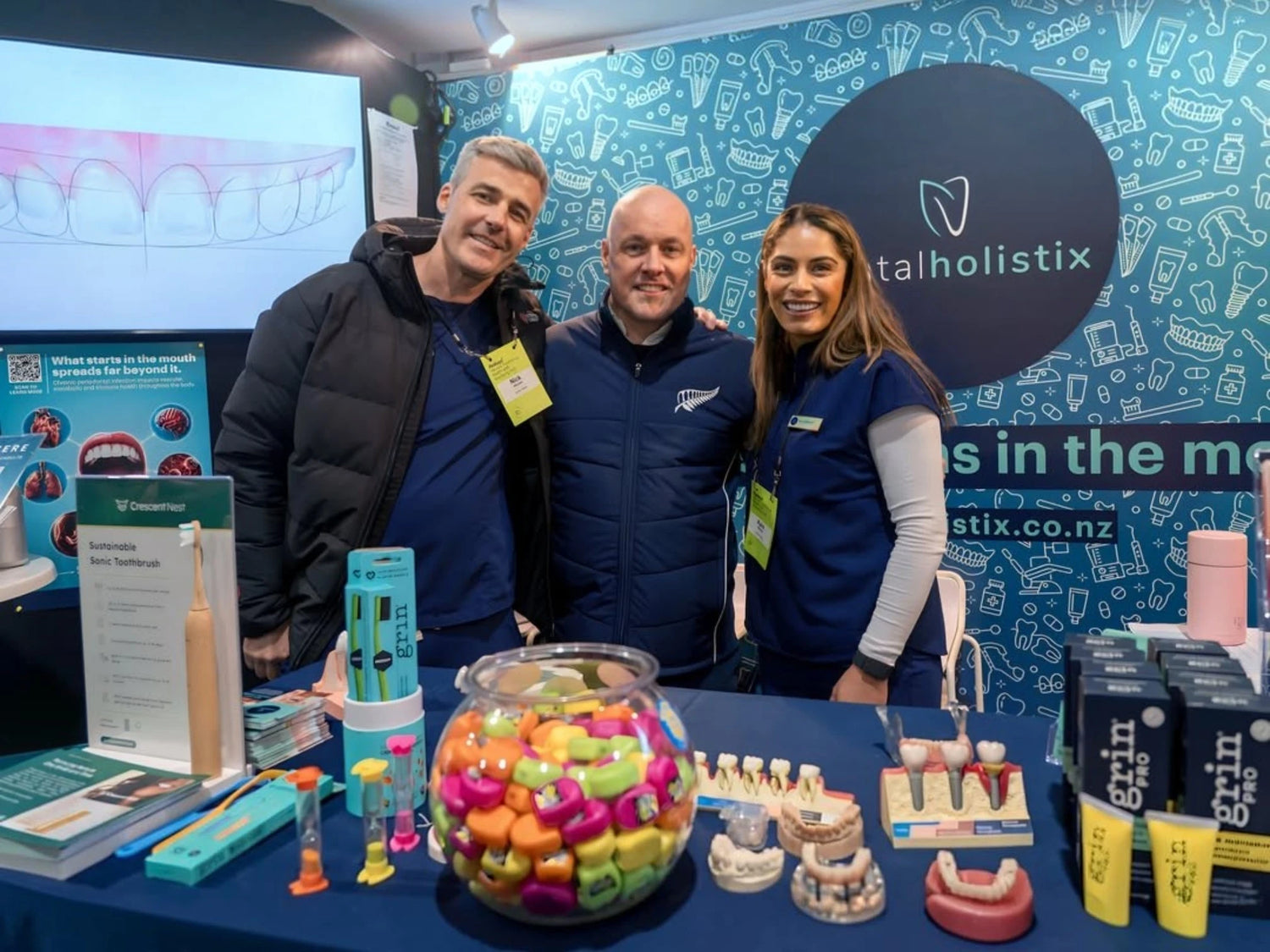Crescent Nest toothbrush on display at Fieldays 2026 oral health and wellbeing event