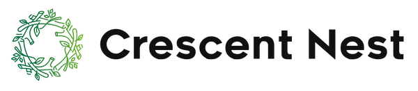 Crescent nest logo Eco-friendly bamboo sonic toothbrush placed on a bathroom counter, highlighting benefits of switching to sustainable oral care