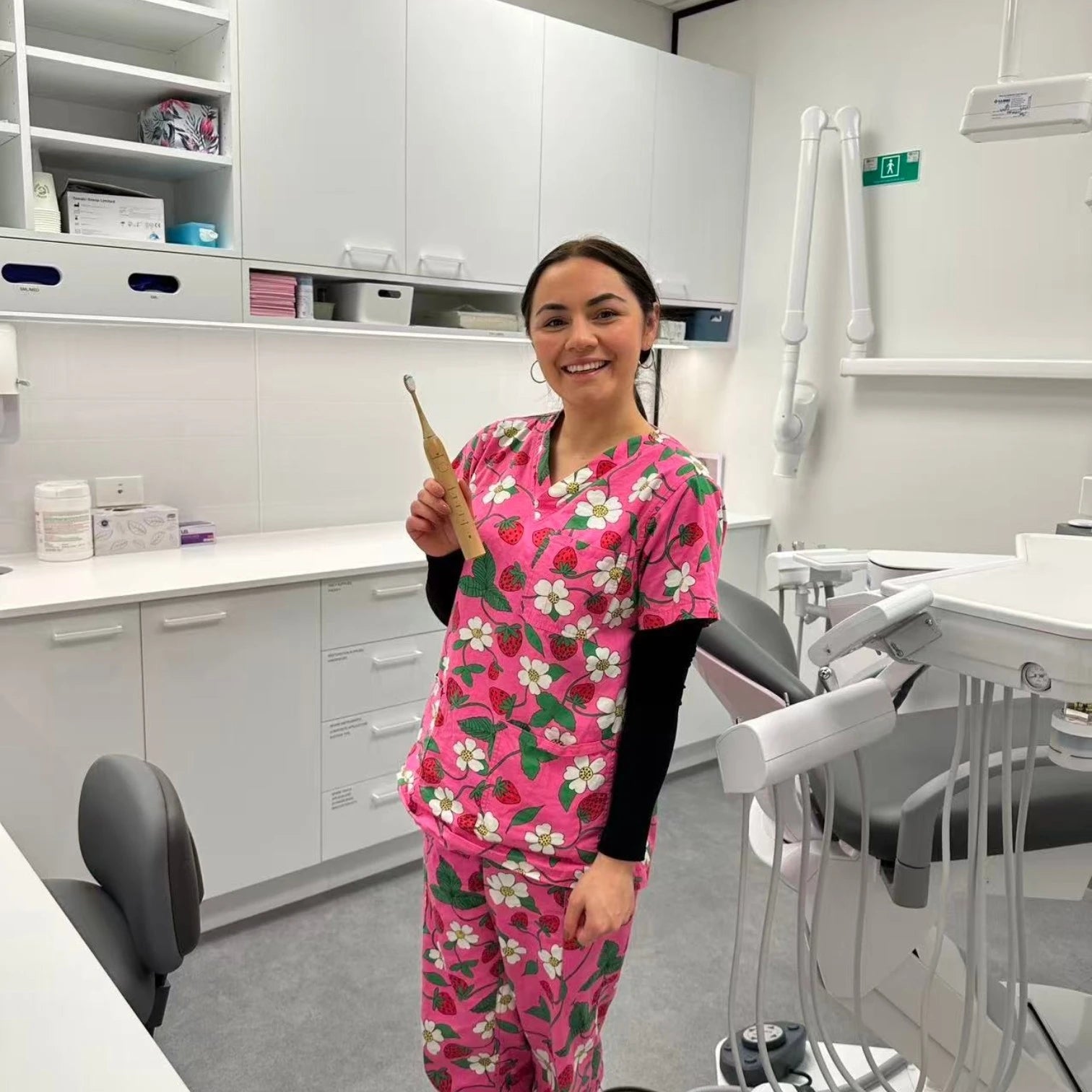 Crescent Nest sonic toothbrush on display at Auckland City Orthodontics Grey Lynn