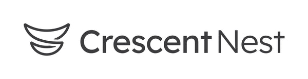 Crescent Nest horizontal logo with brandmark icon and wordmark.